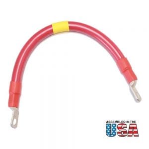 12" 2/0 AWG RED BATTERY INTERCONNECT CABLE