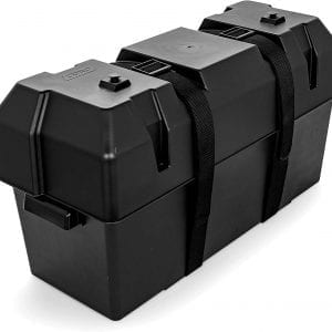 Heavy Duty Dual Battery Box Long Style with Straps